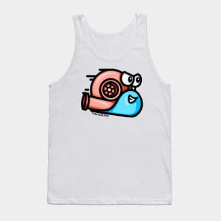 Turbo Snail - Classic (Coral & Blue) Tank Top